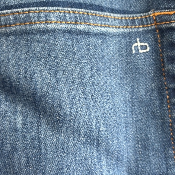 rag & bone Casey Hi-Rise ankle flare color Jinx stretch denim jeans women’s 31 - Picture 8 of 11